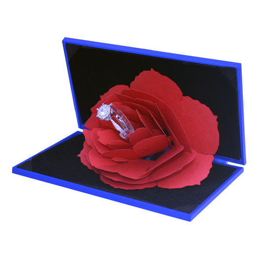 Romántica caja emergente para anillos de compromiso para propuesta (NO para venta individual)