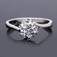Engagement Ring, Wedding Ring, Promise Ring, Gift for Her, Gift for Women, Gift for mother, mom, mum, High-quality Moissanite Diamond Ring S925 Sterling Silver with GRA Certificate, Valentine's Day, Mother's Day