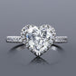 Gwen Stefani Heart shaped Halo ring, heart shape engagement ring, promise ring, wedding, gift for her, girl, girlfriend, for women, mother, mom, mum, for wife, lover, heart-shaped 2ct S925 Moissanite Diamond ring, Valentine’s Day, Mother’s Day, Birthday, anniversary, wedding jewelry, gift box, GRA certificate