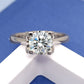 Engagement Ring, Wedding Ring, Promise Ring, Gift for Her, Gift for Girlfriend, girl, Gift for Women, Gift for Mother, Mom, Mum, Valentine’s Day, Mother’s Day, stylish 4-prong setting 1ct Moissanite Diamond Ring S925 Sterling Silver with GRA Certificate with gift box