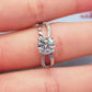 Engagement Ring, Wedding Ring, Promise Ring, Gift for Her, Gift for Girlfriend, girl, Gift for Women, Gift for Mother, Mom, Mum, Valentine’s Day, Mother’s Day, Infinity Solitaire 1ct Moissanite Diamond Ring S925 Sterling Silver with GRA Certificate with gift box
