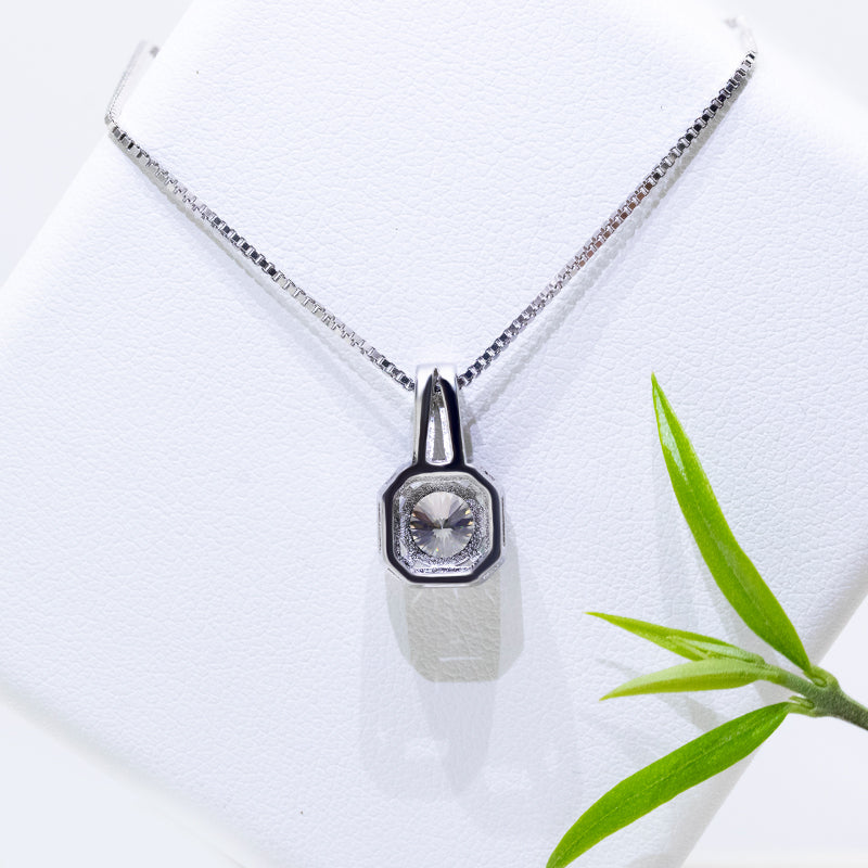 Square Halo Moissanite necklace, Wedding Day, bracelet, earrings, necklace, Engagement Ring, Wedding Ring, Promise Ring, Gift for Her, Gift for Girlfriend, girl, Gift for Women, Gift for Mother, for wife, Valentine’s Day, Mother’s Day, Classic Cluster 0.5ct