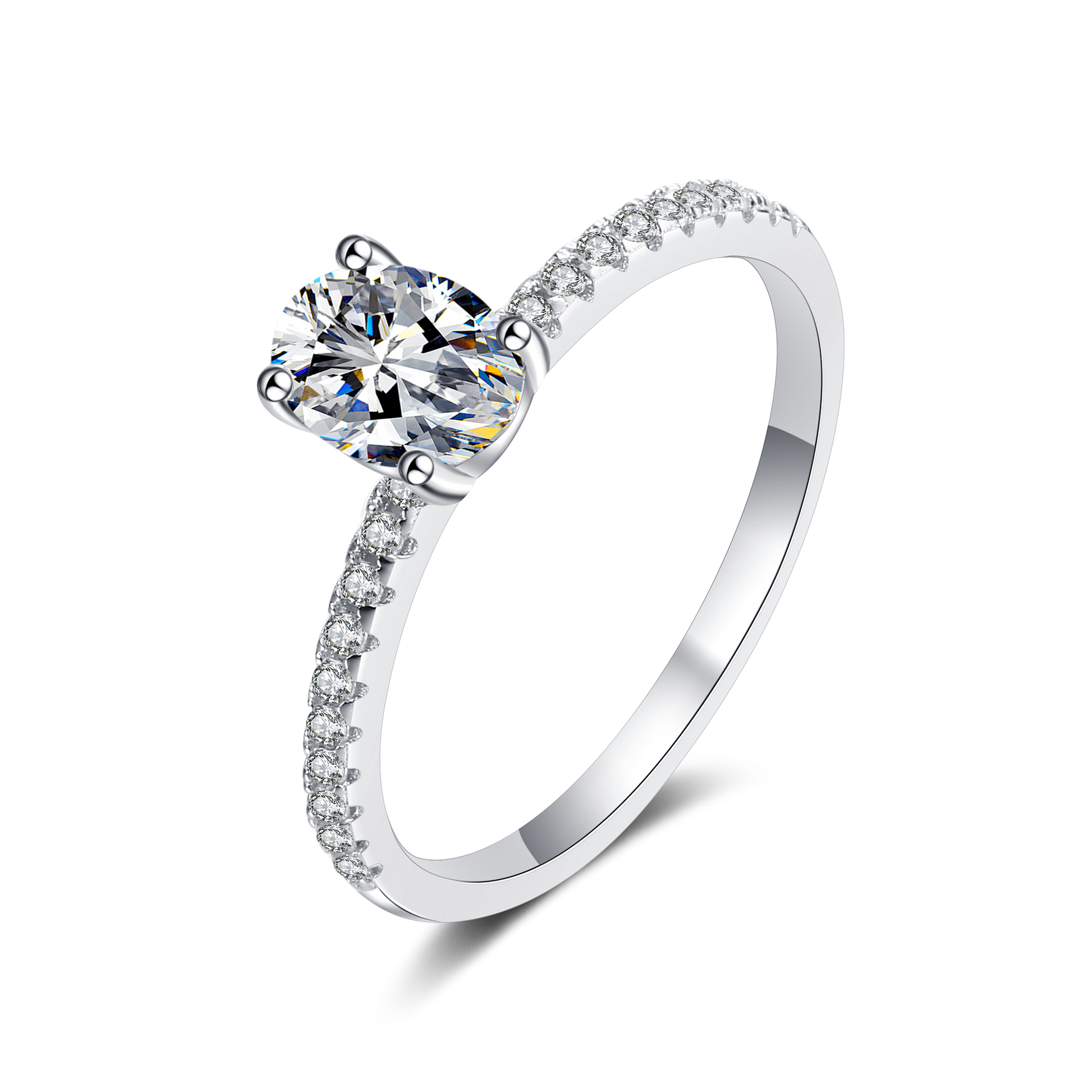 Oval Cut solitaire 1ct, 2ct engagement ring, promise ring, wedding, gift for her, girl, girlfriend, lover, for women, mother, mom, mum, for wife, S925 Moissanite Diamond ring, Valentine’s Day, Mother’s Day, Birthday, anniversary