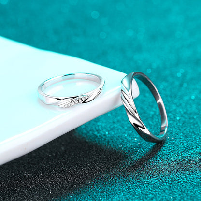 Jupiter Wave Moissanite Men's Ring — Moisza