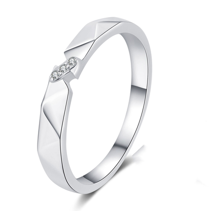 Jupiter Faceted Moissanite Men's Ring — Moisza