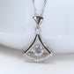 Moissanite Dancing Necklace, S925 Sterling Silver, 0.5ct Moissanite diamond necklace, Gift for Her, Gift for Girlfriend, girl, Gift for Women, Gift for Mother, Mom, Mum, gift for wife, for lover, Birthday, Anniversary, Valentine’s Day, Mother’s Day, Graduation Day, GRA Certificate