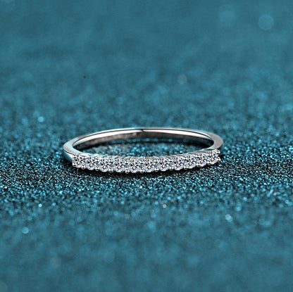 Selene Stackable 11-Stone Moissanite Wedding Band — Moisza