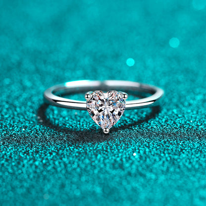 Venus Solitaire Heart-Shaped 0.5 Carat Moissanite Engagement Ring — Moisza