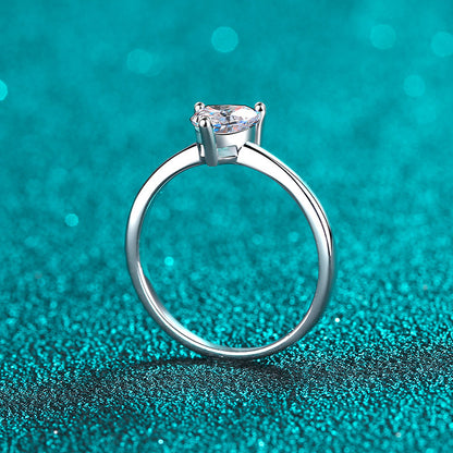 Venus Solitaire Heart-Shaped 0.5 Carat Moissanite Engagement Ring — Moisza