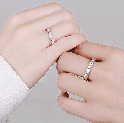 Moissanite S925 Wedding Set, Couple Rings, Promise Rings, Matching Wedding Bands, wedding band, Gift for Her, Gift for Girlfriend, girl, gift for lover, wife, Gift for Women, Gift for Mother, Mom, Mum, Gift for him, boyfriend, man, husband, Valentine’s Day, Mother’s Day, Birthday, anniversary, graduation day, gift box, Wedding