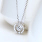 Dancing Necklace S925 0.5ct D color Moissanite Silver Necklace, Gift for Her, Gift for Girlfriend, girl, Gift for Women, Gift for Mother, Mom, Mum, gift for wife, for lover, Birthday, Anniversary, Valentine’s Day, Mother’s Day, GRA Certificate