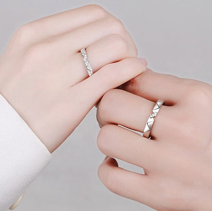 Moissanite S925 Wedding Set, Couple Rings, Promise Rings, Matching Wedding Bands, wedding band, Gift for Her, Gift for Girlfriend, girl, gift for lover, wife, Gift for Women, Gift for Mother, Mom, Mum, Gift for him, boyfriend, man, husband, Valentine’s Day, Mother’s Day, Birthday, anniversary, graduation day, gift box, Wedding