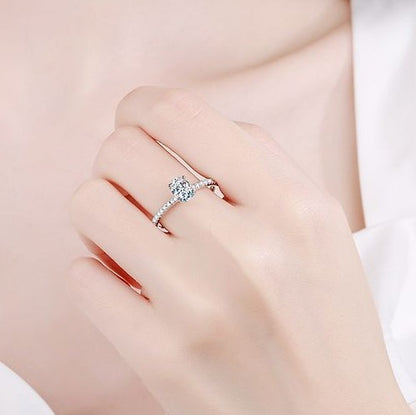 Oval Cut solitaire 1ct, 2ct engagement ring, promise ring, wedding, gift for her, girl, girlfriend, lover, for women, mother, mom, mum, for wife, S925 Moissanite Diamond ring, Valentine’s Day, Mother’s Day, Birthday, anniversary