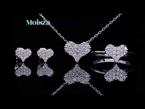 Heart-Shaped Cluster necklace, heart, heart shape, Gift for Her, Gift for Girlfriend, girl, gift for lover, wife, Gift for Women, Gift for Mother, Mom, Mum, Valentine’s Day, Mother’s Day, Birthday, anniversary, graduation day, Moissanite Diamond S925 Sterling Silver, GRA Certificate, gift box