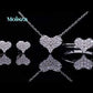 Heart-Shaped Cluster Earrings, heart, heart shape, Gift for Her, Gift for Girlfriend, girl, gift for lover, wife, Gift for Women, Gift for Mother, Mom, Mum, Valentine’s Day, Mother’s Day, Birthday, anniversary, graduation day, Moissanite Diamond S925 Sterling Silver, GRA Certificate, gift box