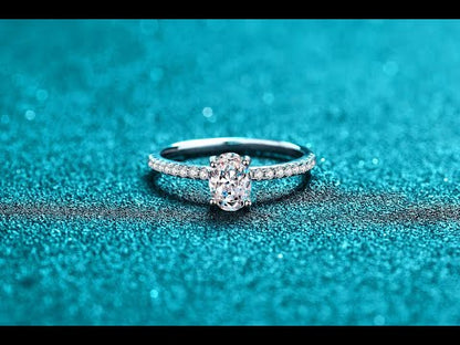 Oval Cut solitaire 1ct, 2ct engagement ring, promise ring, wedding, gift for her, girl, girlfriend, lover, for women, mother, mom, mum, for wife, S925 Moissanite Diamond ring, Valentine’s Day, Mother’s Day, Birthday, anniversary