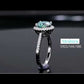 Green Round Halo 0.5/1/2ct Moissanite S925 Necklace